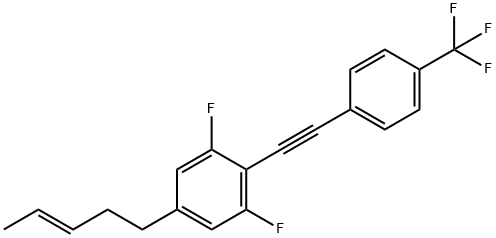 Benzene, 1,3-difluoro-5-(3E)-3-penten-1-yl-2-[2-[4-(trifluoromethyl)phenyl]ethynyl]- Structural