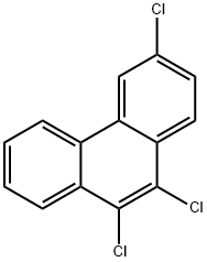Phenanthrene, 3,9,10-trichloro- Structural