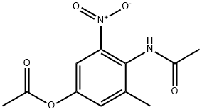 Acetamide, N-[4-(acetyloxy)-2-methyl-6-nitrophenyl]- Structural