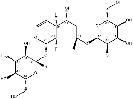 [(1S,4aα,7aα)-1α-(β-D-Glucopyranosyloxy)-1,4a,5,6,7,7a-hexahydro-5β-hydroxycyclopenta[c]pyran-7α-yl]α-D-galactopyranoside Structural