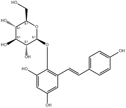 2,3,5,4＇-Tetrahydroxy stilbene-2-Ο-β-D-glucoside Structural