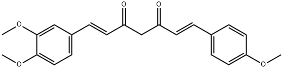Di-O-methyldemethoxycurcumin Structural