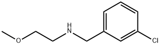Benzenemethanamine, 3-chloro-N-(2-methoxyethyl)- Structural