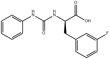 D-Phenylalanine, 3-fluoro-N-[(phenylamino)carbonyl]- Structural