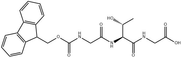 Glycine, N-[(9H-fluoren-9-ylmethoxy)carbonyl]glycyl-L-threonyl- (9CI) Structural