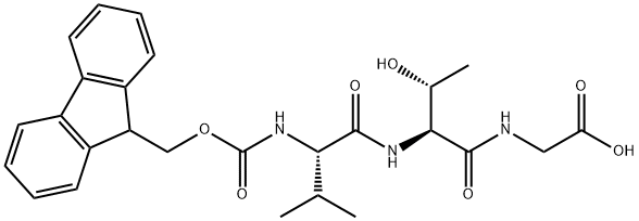 Glycine, N-[(9H-fluoren-9-ylmethoxy)carbonyl]-L-valyl-L-threonyl- (9CI) Structural