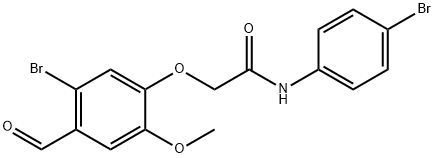 Acetamide, 2-(5-bromo-4-formyl-2-methoxyphenoxy)-N-(4-bromophenyl)- Structural