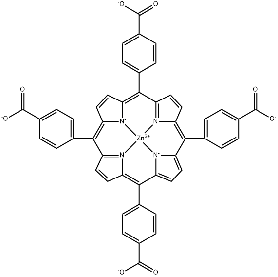 zinc meso-tetrakis(4-carboxyphenyl)porphyrin Structural
