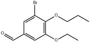 Benzaldehyde, 3-bromo-5-ethoxy-4-propoxy- Structural