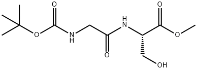 L-Serine, N-[(1,1-dimethylethoxy)carbonyl]glycyl-, methyl ester Structural