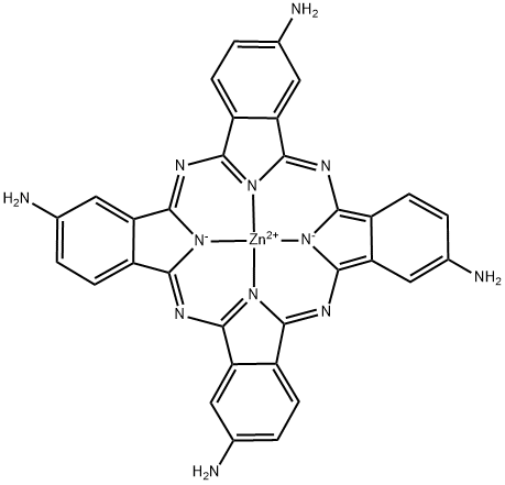Zinc, [29H,31H-phthalocyanine-2,9,16,23-tetraminato(2-)-κN29,κN30,κN31,κN32]-, (SP-4-1)- Structural