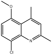 Quinoline, 8-chloro-5-methoxy-2,4-dimethyl- Structural