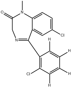 DICLAZEPAM (D4, 98%) 100 UG/ML IN ACETONITRILE Structural