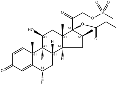 Diflorasone 17-propionate-21-mesylate Structural