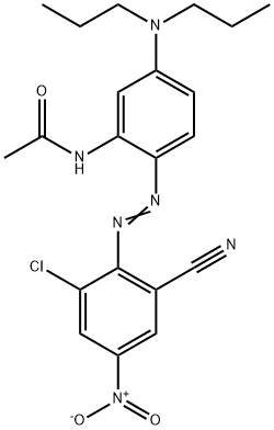 N-[2-[(2-Chloro-6-cyano-4-nitrophenyl)azo]-5'-(dipropylamino)acetanilide Structural