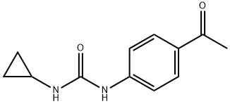 Urea, N-(4-acetylphenyl)-N'-cyclopropyl- Structural