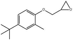 Oxirane, 2-[[4-(1,1-dimethylethyl)-2-methylphenoxy]methyl]- Structural