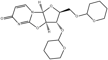 L-2,2'-anhydro-3',5'-di-O-tetrahydropyranyluridine Structural