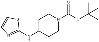 tert-butyl 4-[(1,3-thiazol-2-yl)amino]piperidine-1-carboxylate Structural