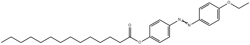 Tetradecanoic acid, 4-[2-(4-ethoxyphenyl)diazenyl]phenyl ester Structural