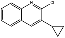 Quinoline, 2-chloro-3-cyclopropyl- Structural