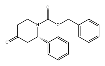 1-Piperidinecarboxylic acid, 4-oxo-2-phenyl-, phenylmethyl ester, (2S)-