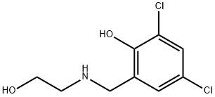 Phenol, 2,4-dichloro-6-[[(2-hydroxyethyl)amino]methyl]- Structural