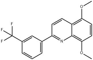 Quinoline, 5,8-dimethoxy-2-[3-(trifluoromethyl)phenyl]- Structural