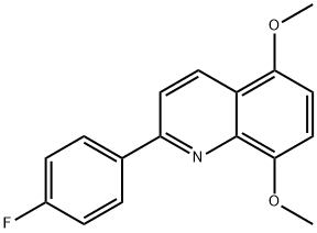 Quinoline, 2-(4-fluorophenyl)-5,8-dimethoxy- Structural