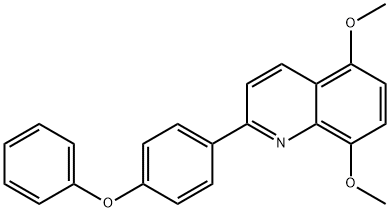 Quinoline, 5,8-dimethoxy-2-(4-phenoxyphenyl)- Structural