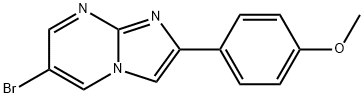 Imidazo[1,2-a]pyrimidine, 6-bromo-2-(4-methoxyphenyl)- Structural