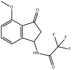 Acetamide, N-(2,3-dihydro-4-methoxy-3-oxo-1H-inden-1-yl)-2,2,2-trifluoro- Structural