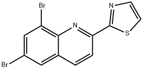 Quinoline, 6,8-dibromo-2-(2-thiazolyl)- Structural