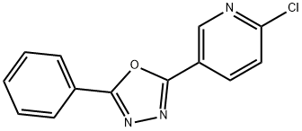 Pyridine, 2-chloro-5-(5-phenyl-1,3,4-oxadiazol-2-yl)- Structural