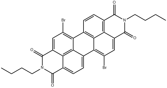Anthra[2,1,9-def:6,5,10-d'e'f']diisoquinoline-1,3,8,10(2H,9H)-tetrone, 5,12-dibromo-2,9-dibutyl- Structural