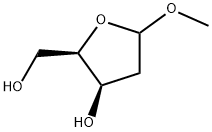 D-threo-Pentofuranoside, methyl 2-deoxy- Structural