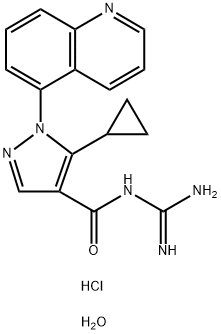 Zoniporide hydrochloride hydrate Structural