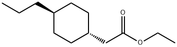 Cyclohexaneacetic acid, 4-propyl-, ethyl ester, trans- Structural