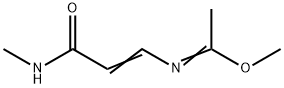 Ethanimidic acid, N-[3-(methylamino)-3-oxo-1-propen-1-yl]-, methyl ester Structural