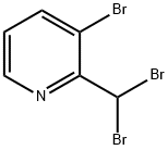 Pyridine, 3-bromo-2-(dibromomethyl)- Structural