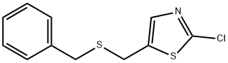 Thiazole, 2-chloro-5-[[(phenylmethyl)thio]methyl]- Structural