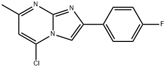Imidazo[1,2-a]pyrimidine, 5-chloro-2-(4-fluorophenyl)-7-methyl- Structural