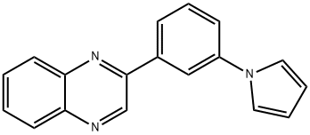 Quinoxaline, 2-[3-(1H-pyrrol-1-yl)phenyl]- Structural