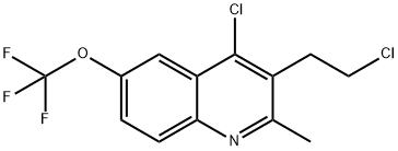 Quinoline, 4-chloro-3-(2-chloroethyl)-2-methyl-6-(trifluoromethoxy)- Structural