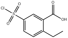 Benzoic acid, 5-(chlorosulfonyl)-2-ethyl- Structural