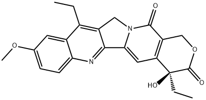 1H-Pyrano[3',4':6,7]indolizino[1,2-b]quinoline-3,14(4H,12H)-dione, 4,11-diethyl-4-hydroxy-9-methoxy-, (4S)-