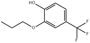 Phenol, 2-propoxy-4-(trifluoromethyl)- Structural