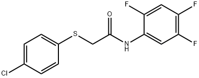 Acetamide, 2-[(4-chlorophenyl)thio]-N-(2,4,5-trifluorophenyl)- Structural