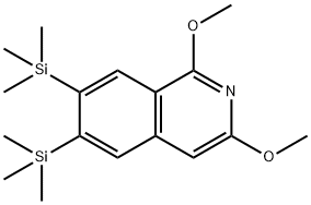 Isoquinoline, 1,3-dimethoxy-6,7-bis(trimethylsilyl)- Structural