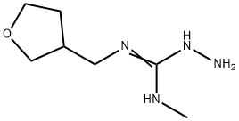 Hydrazinecarboximidamide, N-methyl-N'-[(tetrahydro-3-furanyl)methyl]- Structural